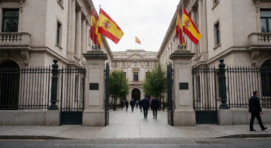 que ocurrio con marta del castillo, Fachada de un tribunal de justicia en España