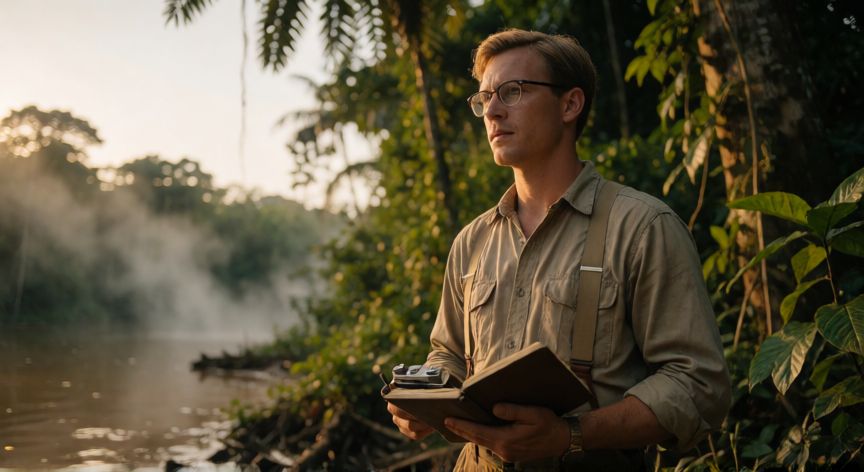 que ocurrio con michael rockefeller, Retrato realista de Michael Rockefeller en la selva de Papua