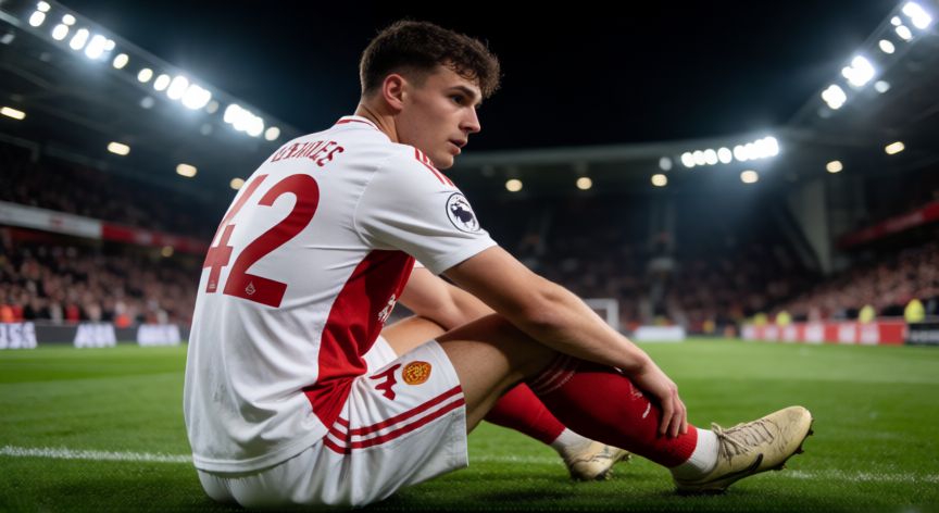 que ocurrio con musiala, Jamal Musiala lesionado en el campo durante un partido del Bayern Múnich