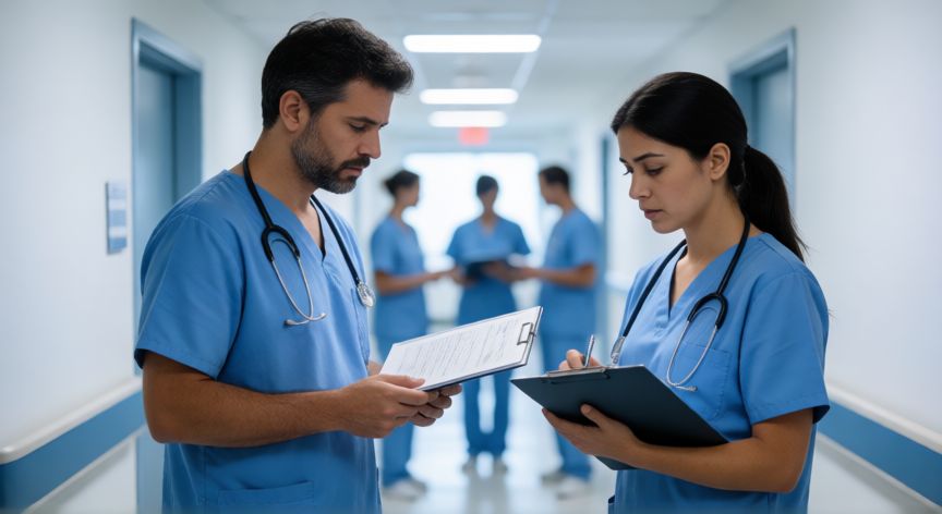 que ocurrio con musiala, Cuerpo médico evaluando el diagnóstico de la lesión en el hospital