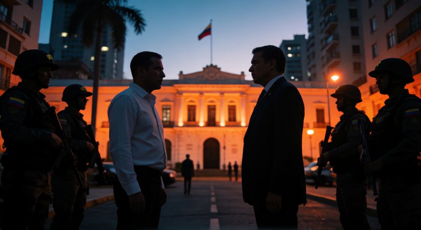 que ocurrio con nicolas maduro, Atmósfera tensa y seguridad reforzada en el Palacio de Miraflores en Venezuela