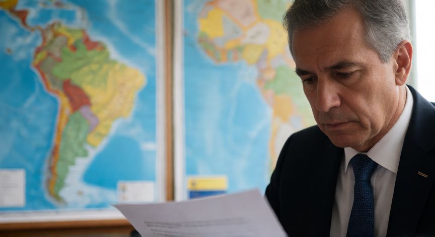 que ocurrio con nicolas maduro, Analista político revisando informes sobre la crisis venezolana