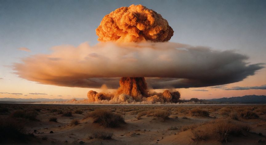que ocurrio con oppenheimer, Prueba de la bomba atómica en el desierto de Nuevo México