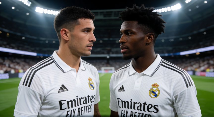 que ocurrio con valverde y tchouameni, Federico Valverde y Aurélien Tchouaméni en el campo del Real Madrid