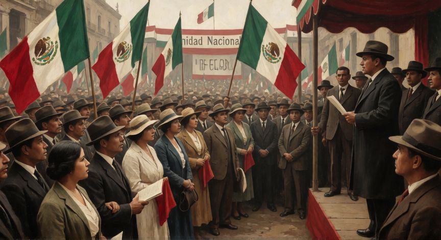 qué ocurrió después de la muerte de carranza, Manifestación política en Ciudad de México en la década de 1920