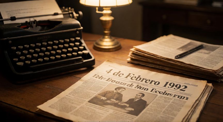 que ocurrio el 04 de febrero de 1992, Archivo histórico con periódicos del 4 de febrero de 1992