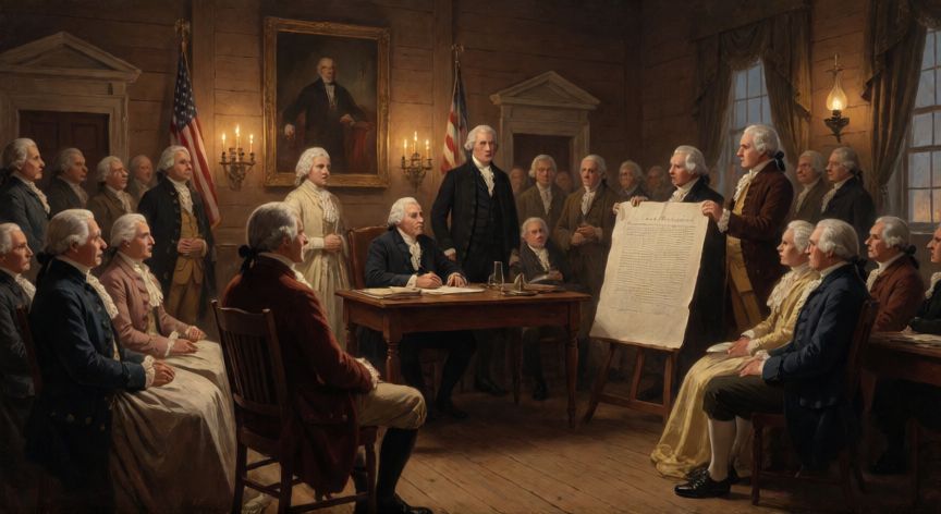 qué ocurrió el 4 de julio en estados unidos, Firma de la Declaración de Independencia en el Congreso Continental