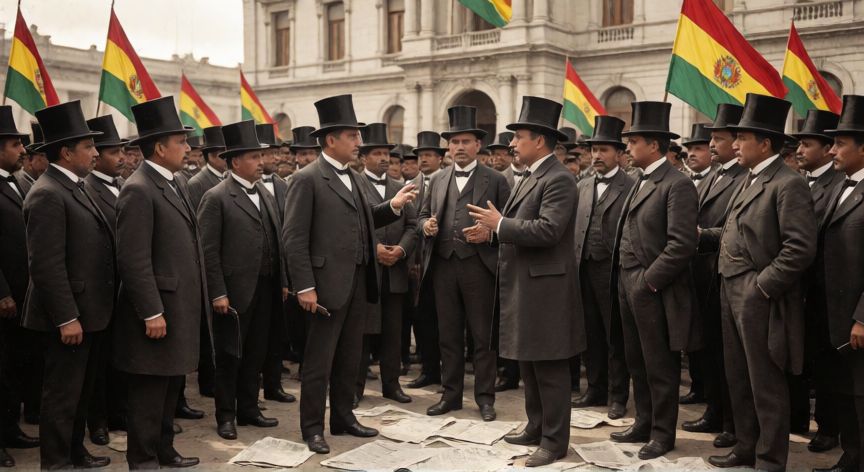 qué ocurrió el 6 de noviembre de 1898 en la paz, Reunión política en La Paz durante finales del siglo XIX