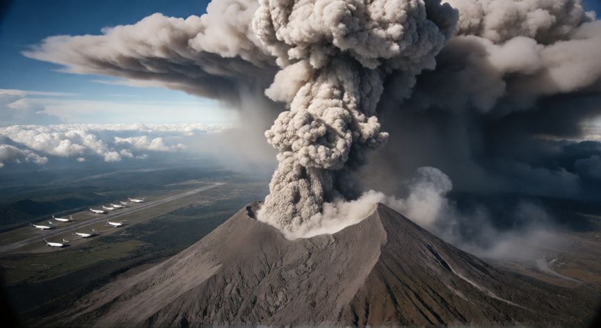 qué ocurrió el 7 de agosto, Volcán Eyjafjallajökull erupcionando y afectando al tráfico aéreo en 2010