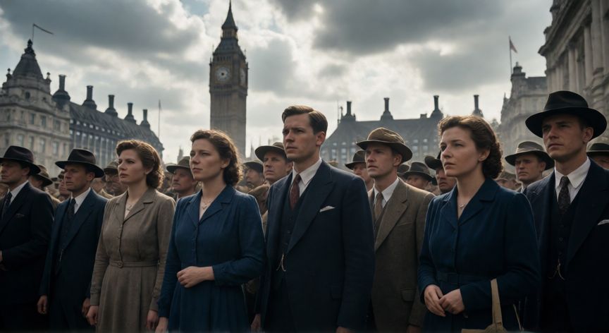 que ocurrio el 7 de junio, Ciudadanos británicos en Londres durante la Segunda Guerra Mundial en 1940