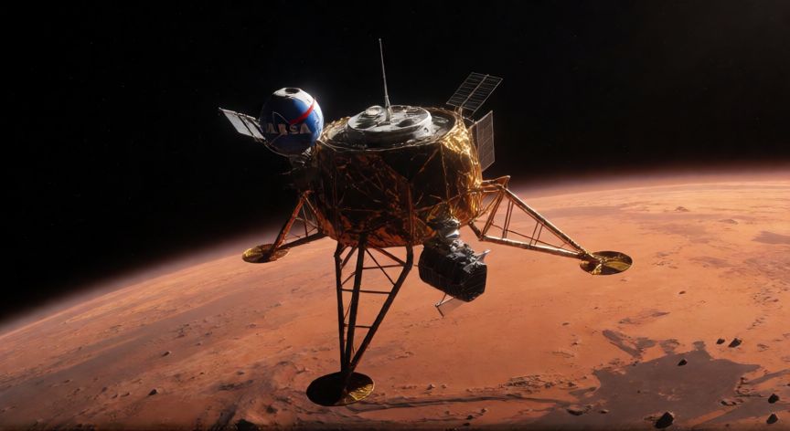 que ocurrio el 8 de marzo, Sonda espacial Viking 1 orbitando Marte