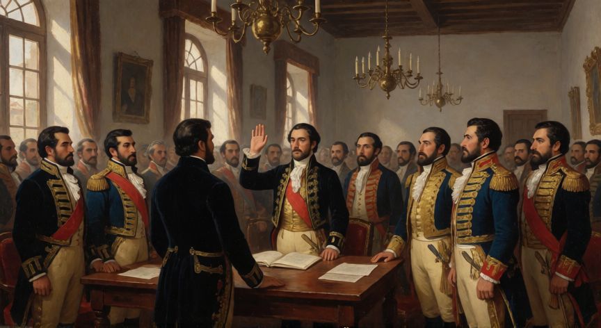 qué ocurrió el 9 de julio de 1816 en argentina, Recreación histórica del Congreso de Tucumán firmando la independencia en 1816