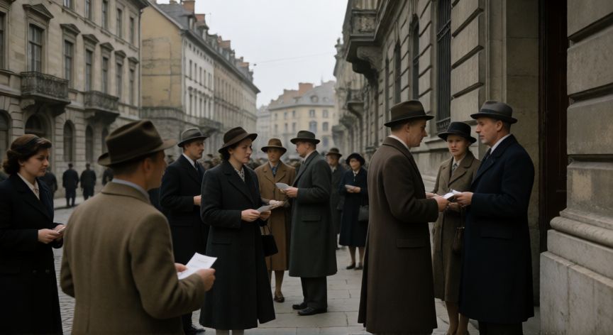 que ocurrio el 9 de octubre, Escena histórica de elecciones europeas en la década de 1940