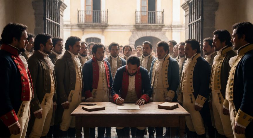 qué ocurrió en quito el 10 de agosto de 1809, Recreación histórica del Cabildo Abierto en Quito el 10 de agosto de 1809