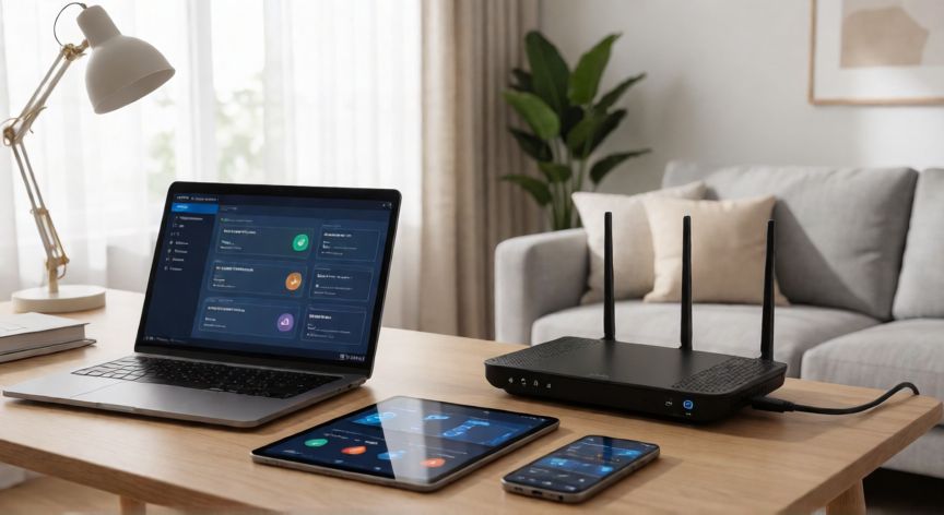 qué ofrece la tecnología 4g, Dispositivos conectados a internet mediante red 4G en un hogar