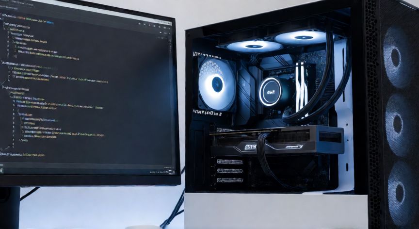que ordenador puedo comprar con kit digital, Equipo de sobremesa potente con componentes visibles