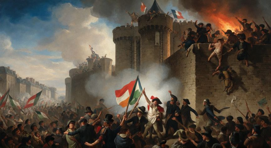 que paso 02 de octubre, La Toma de la Bastilla en París durante la Revolución Francesa