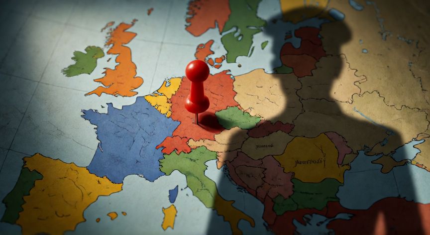 que paso 20 de julio, Mapa histórico de Europa destacando Alemania y la conspiración del 20 de julio