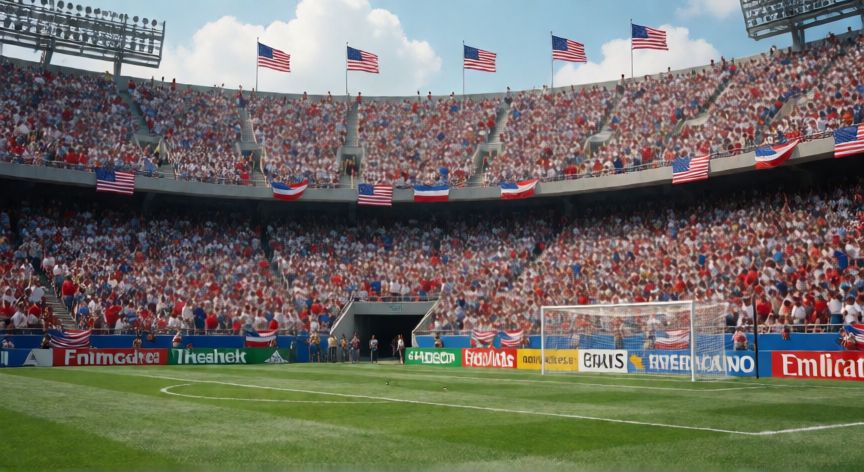 que paso 32 años atras en el mundial, Estadio lleno en el Mundial de Estados Unidos 1994 con aficionados celebrando