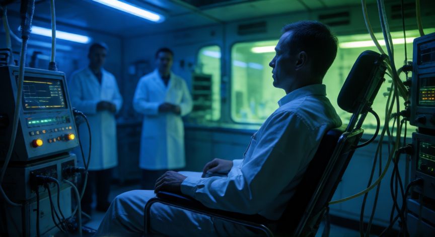 que paso con 008 en stranger things, Experimentos rusos sobre Hopper en la estación espacial