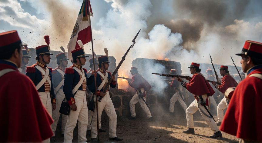 qué pasó el 5 de mayo de 1862, Reconstrucción histórica de la Batalla de Chapultepec en 1862