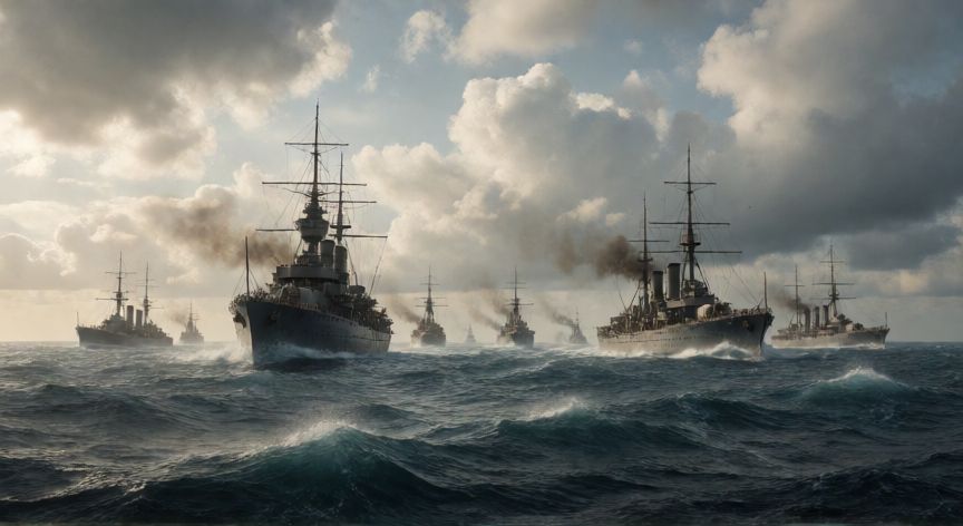 que paso en las malvinas, Flota naval en el océano Atlántico Sur durante la guerra de Malvinas