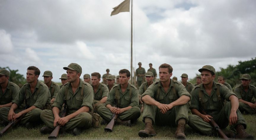que paso las malvinas, Soldados argentinos en las islas Malvinas antes de la rendición final