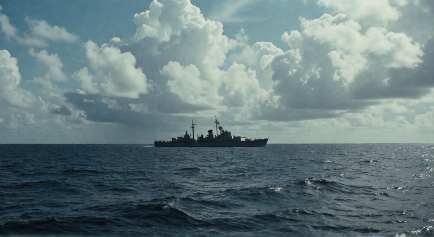 que paso las malvinas argentinas, Buque de guerra en el océano Atlántico Sur durante la época del conflicto