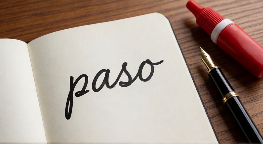 que paso lleva tilde, Frase escrita a mano ¿Qué pasó? con tildes marcadas en un cuaderno