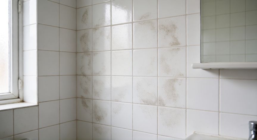 que producto es mejor para limpiar azulejos, Azulejos de baño limpios tras eliminar sarro y manchas