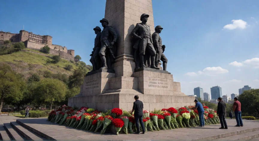 qué qué hicieron los niños héroes, Monumento a los Niños Héroes en la base del Castillo de Chapultepec, Ciudad de México