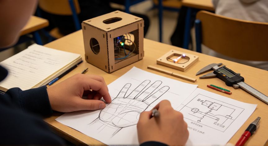 que se da en tecnologia 2 eso, Proyecto práctico de Tecnología 2.º ESO con maqueta, plano y circuito eléctrico