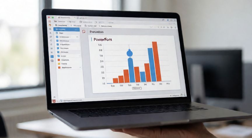que son animaciones en powerpoint y para que se utilizan, Pantalla de PowerPoint en edición con la pestaña Animaciones abierta y un gráfico siendo animado
