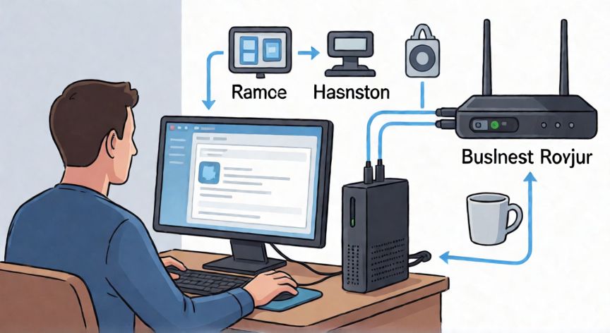 que tecnologia de acceso wan publico utiliza lineas telefonicas, Esquema de conexión dial-up de un usuario remoto a una red corporativa mediante línea telefónica
