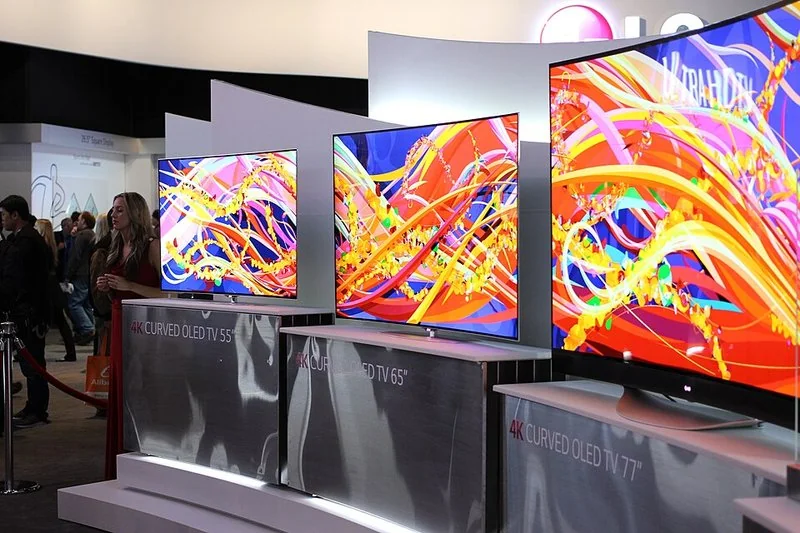 que tecnologia de tv es mejor 2026, Televisores LG OLED curvos 4K de 55, 65 y 77 pulgadas con imagen Ultra HD de colores vibrantes