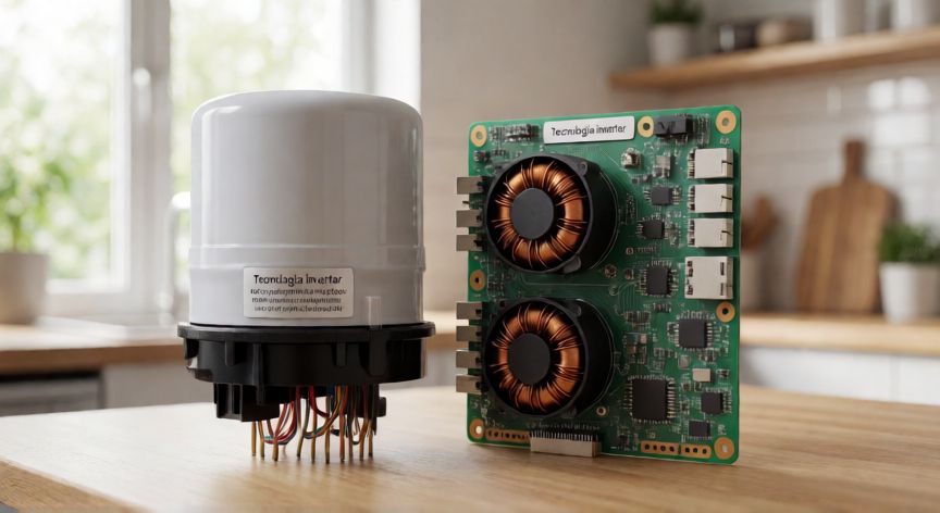 que tecnología inverter, Panel de control inverter con compresor y componentes de energía para electrodomésticos