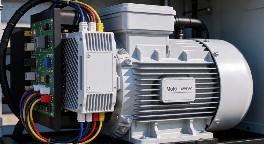 que tecnología inverter, Motor eléctrico con variador inverter para regular la velocidad y reducir el consumo