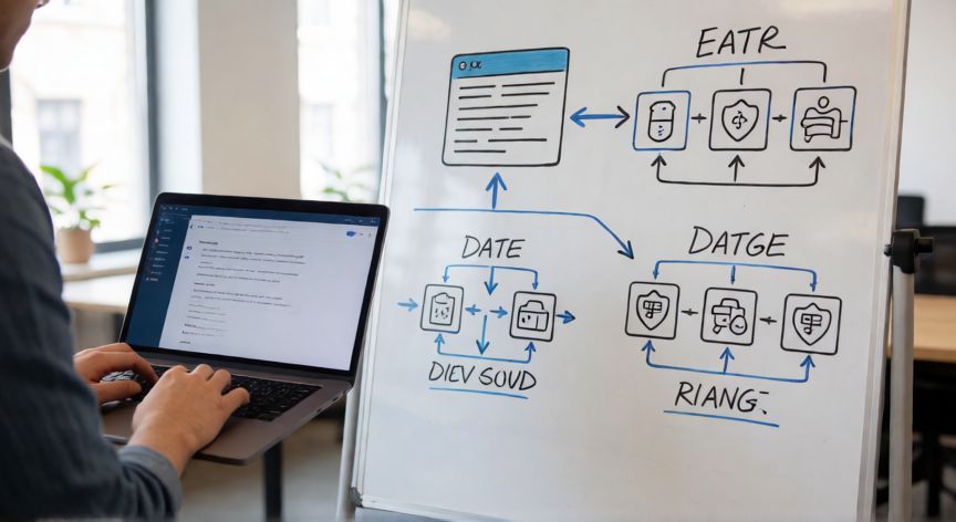 que tecnologia puedo estudiar, Entorno de formacion en tecnologia con diagramas de arquitectura y datos