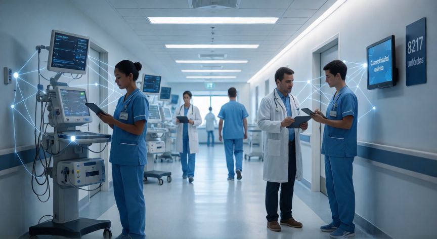 que tecnologia se utiliza para garantizar la conectividad de las 8217 unidades medicas, Tecnologías de conectividad para 8217 unidades médicas en un entorno hospitalario moderno