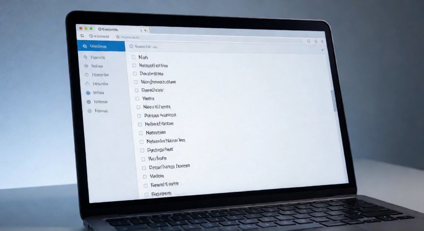 que tecnologia se utiliza para identificar en forma unica a una red wlan, Ordenador portátil mostrando la lista de redes WLAN disponibles