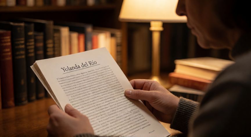 sabia que no cambiarías yolanda del rio letra, Lectura atenta de un texto que menciona Yolanda del Río