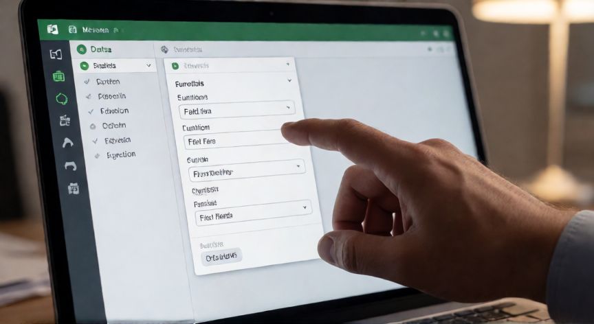subtotales en excel 9, Diálogo de subtotales de Excel abierto con opciones de función y campo seleccionables