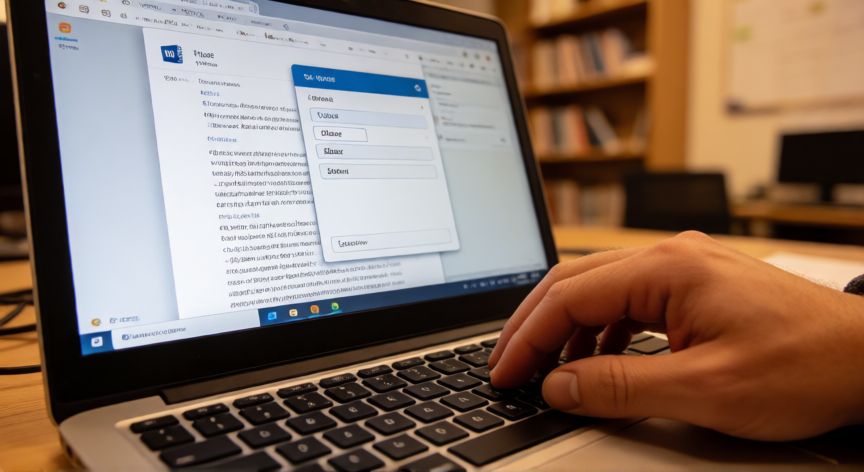 word en wps, Persona guardando un documento en formato .docx desde WPS Writer